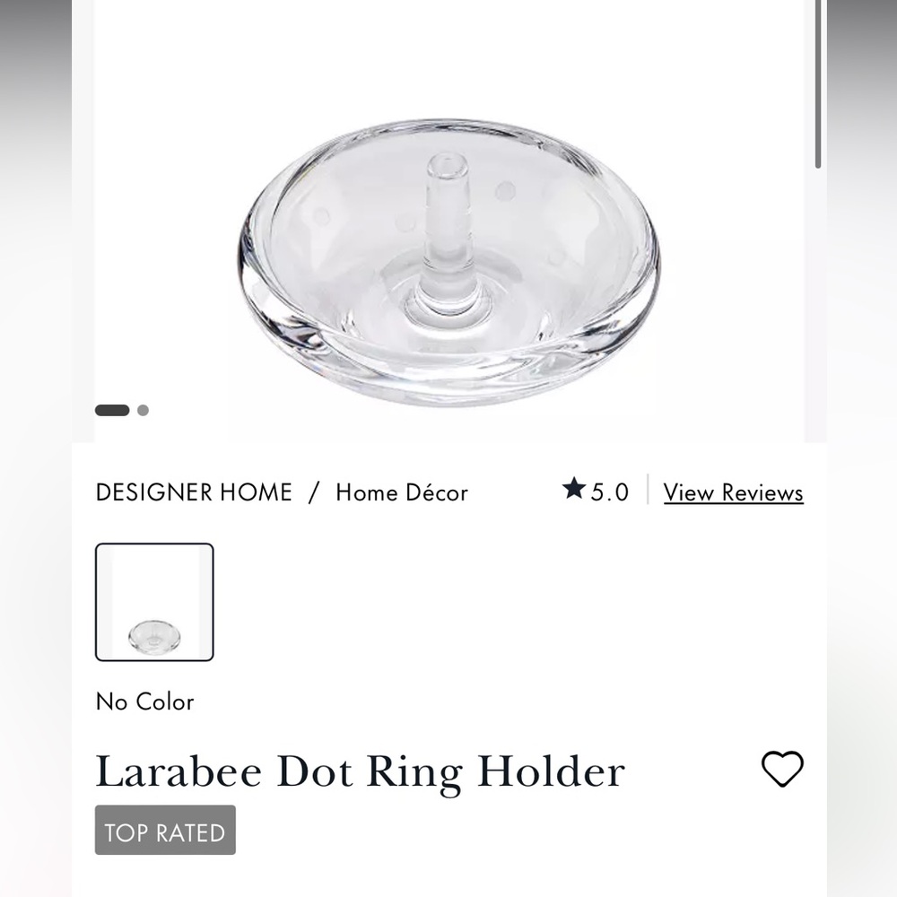 NWT Kate Spade Larabee Ring Dish